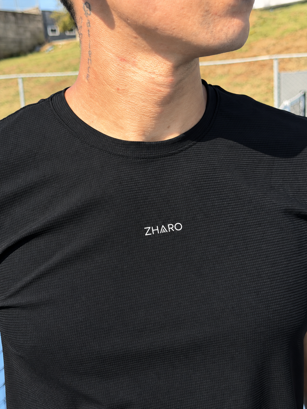 Camiseta Masculina Match — Masculino Preto Detalhe